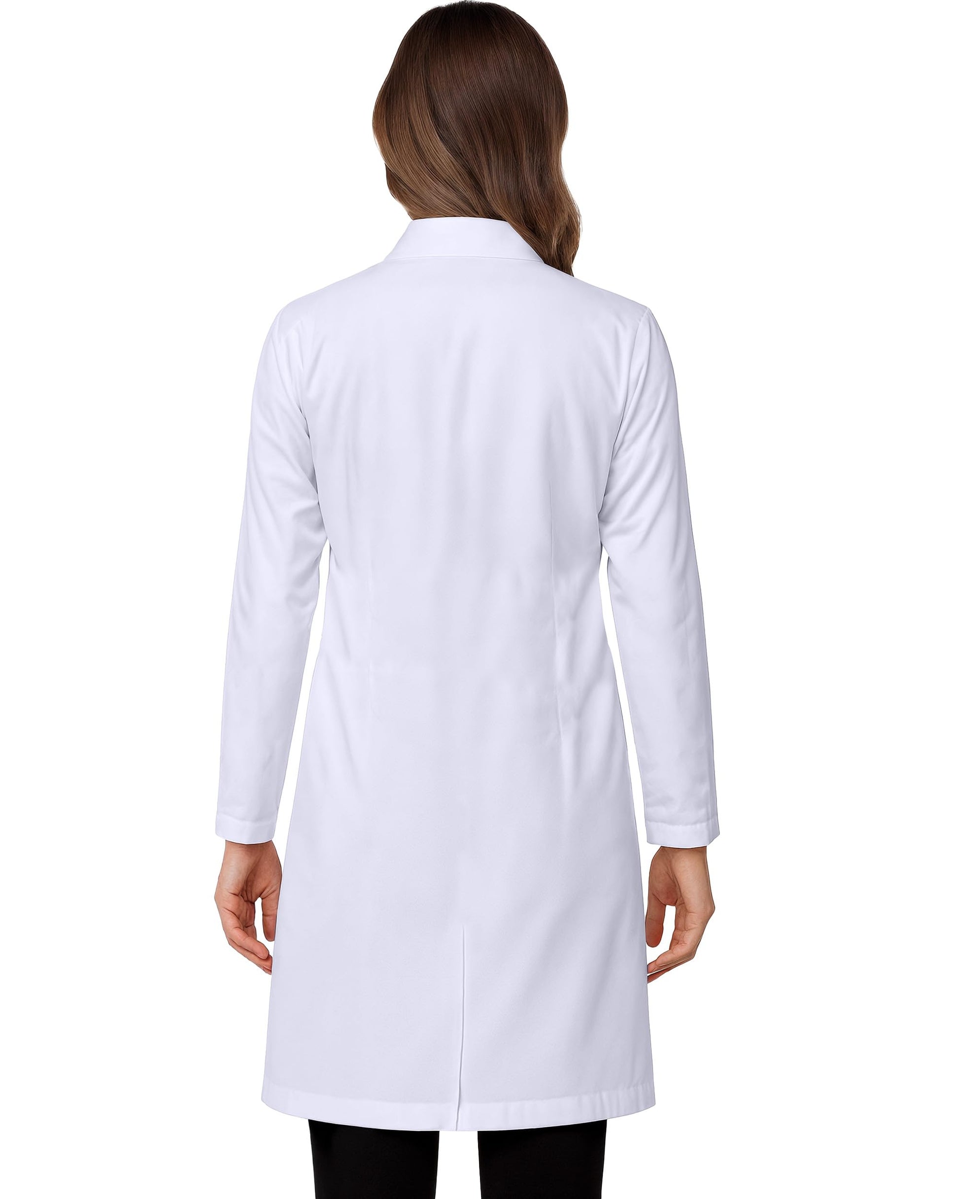 NY Threads Professional Lab Coat for Women, Long Sleeve Medical Coat 1 Pack, Small, White