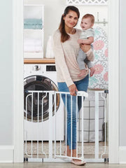Regalo 38.5-Zoll extra breites Babygitter - Druckmontage Baby- und Haustiertor für Treppenunterseite & Türöffnungen - getestet und vertraut, amerikanisch entworfen, amerikanisches Eigentum