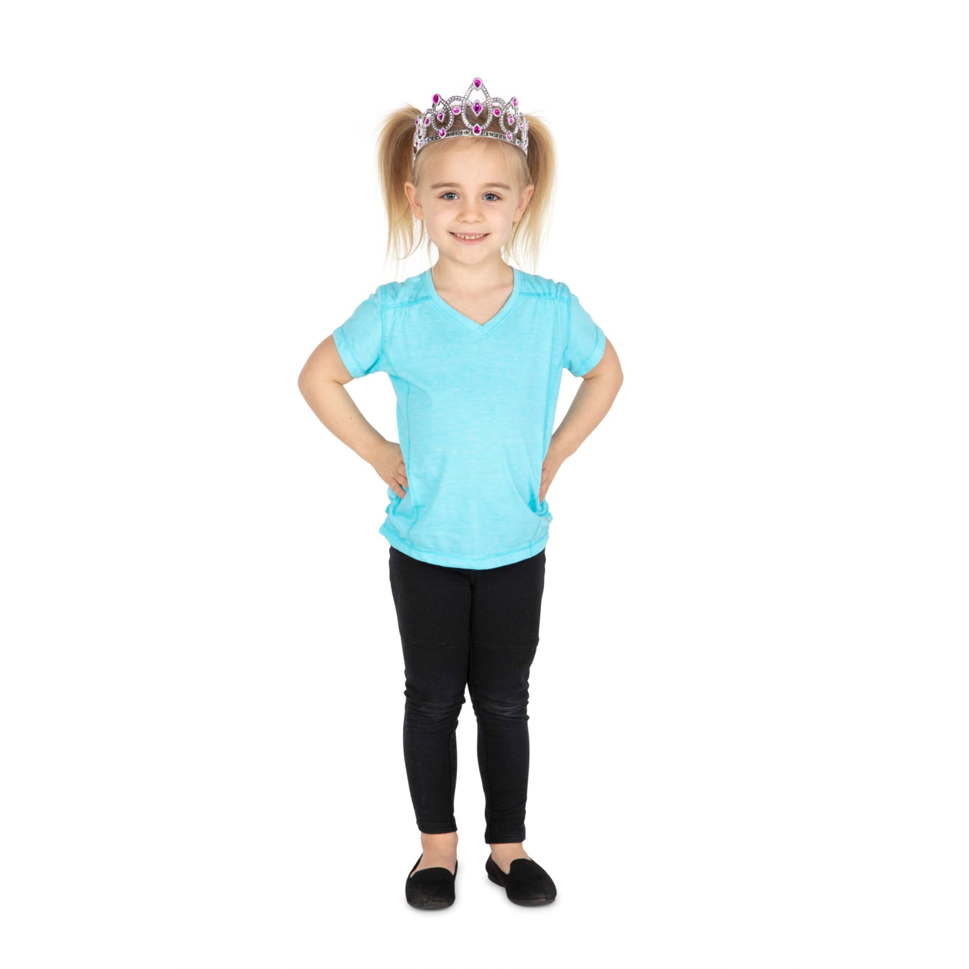 Melissa & Doug Dress-Up Tiaras Play Set for Kids (4-Piece) – Pretend Princess Crowns for Costume Role Play – Preschool Jewelry Toys for Girls Ages 3+