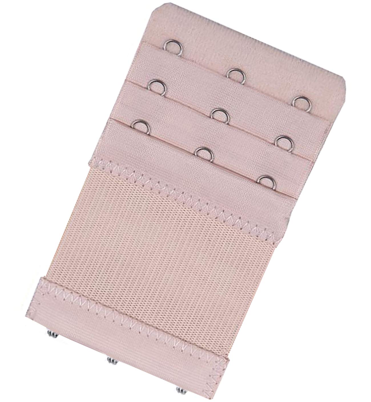 KTOBTEL Bra Extender 3 Hooks 3 Rows Elastic Bra Band Hook Strap Extensions for Women, Pack of 4 (Multicolor)