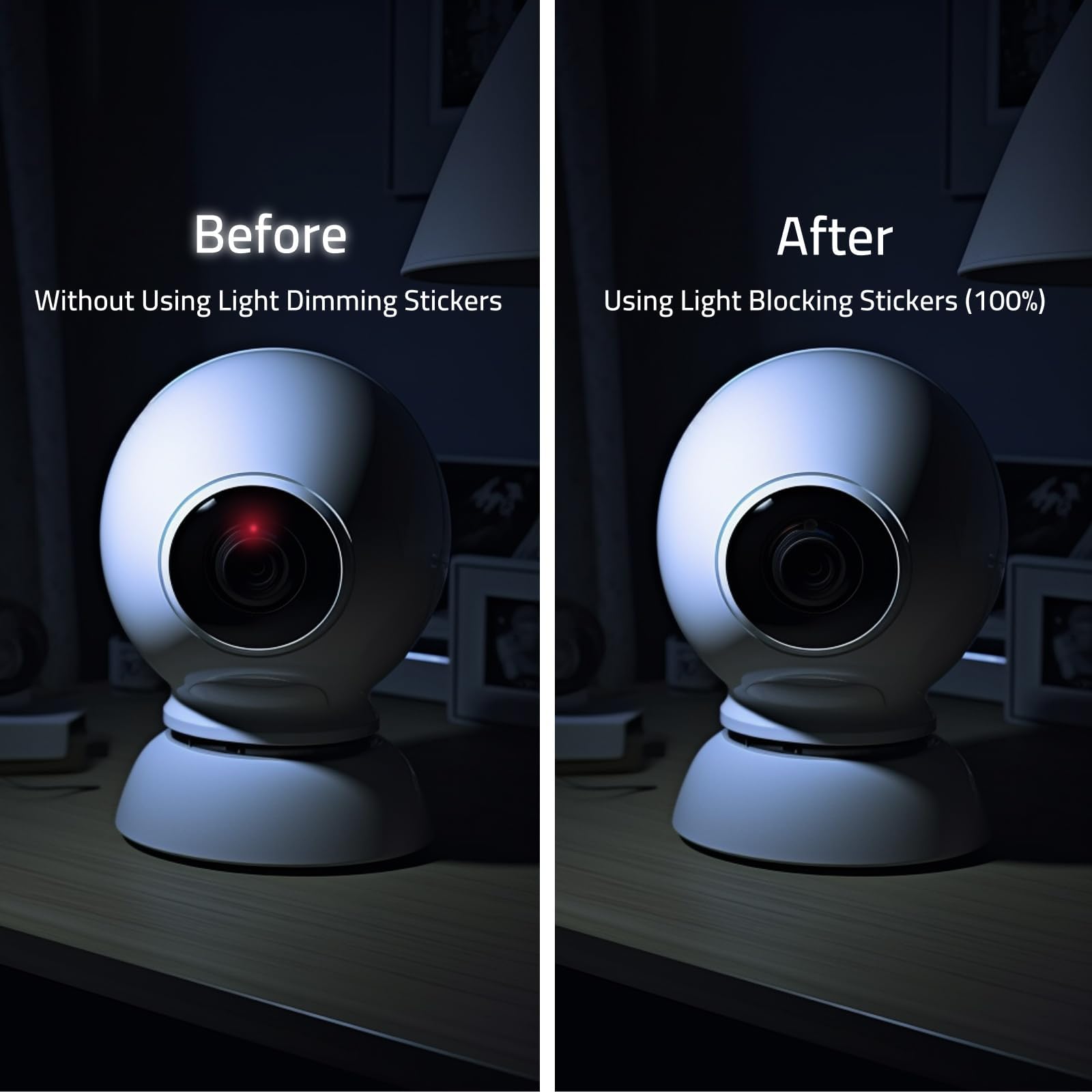 JIEHENG Light Blocking Stickers,Blackout Sticker for Electronic,2 Sheets Cover White and Black, LED Covers,100% Blocking(Cut-100% Blocking White and Black)