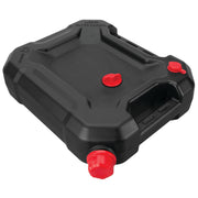 Performance Tool W4076 10-Quart Oil Drain Container, Deep Drain Well, Integrated Handle, Sealing Rubber Gaskets, Black