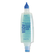 Tombow 52180 MONO Aqua Flüssigkleber, 50 ml, 1er-Pack. Dual-Spitzen-Spender für präzises Auftragen bis zur vollständigen Abdeckung, trocknet transparent.