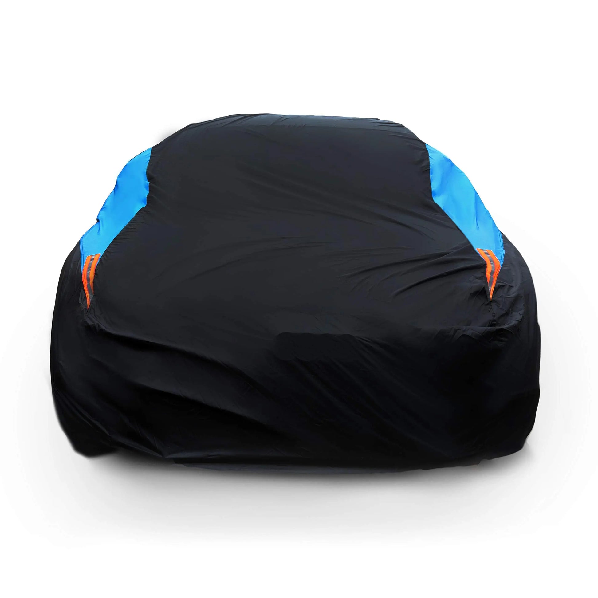 MORNYRAY Waterproof Car Cover All Weather Snowproof UV Protection Windproof Outdoor Full car Cover, Universal Fit for Sedan (Fit Sedan Length 194-206 inch, Blue)