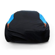 MORNYRAY Waterproof Car Cover All Weather Snowproof UV Protection Windproof Outdoor Full car Cover, Universal Fit for Sedan (Fit Sedan Length 194-206 inch, Blue)