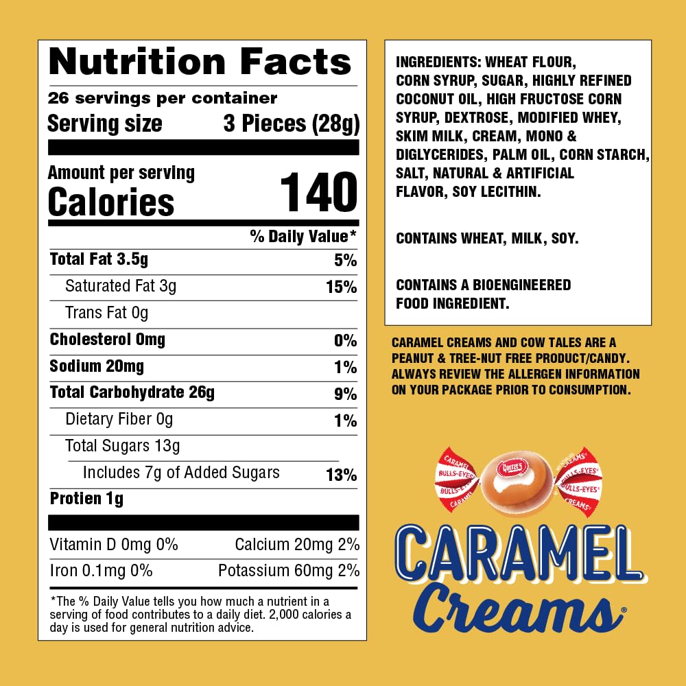 Goetze's Candy Vanilla Caramel Creams - 2 Pound Bag (32 Ounces) - Fresh from the Factory