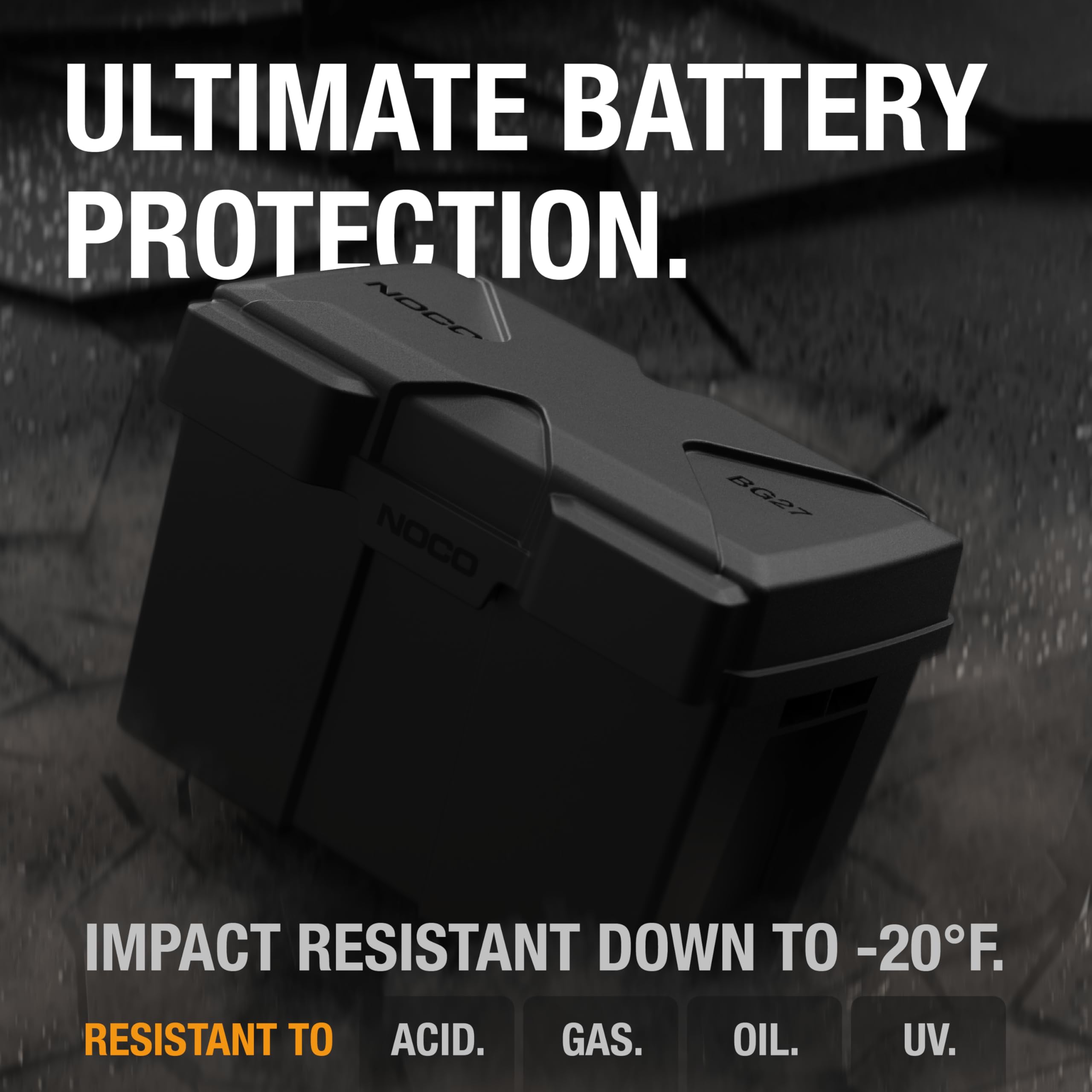 NOCO Snap-Top BG27 Battery Box, Group 27 12V Battery Box for Marine, Automotive, RV, Boat, Camper and Travel Trailer Batteries