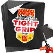 Magnetische Bögen mit Kleberückseite - 4x6 10er-Pack selbstklebende Magnetbögen für magnetische Sticker und Fotos - 100% anpassbar