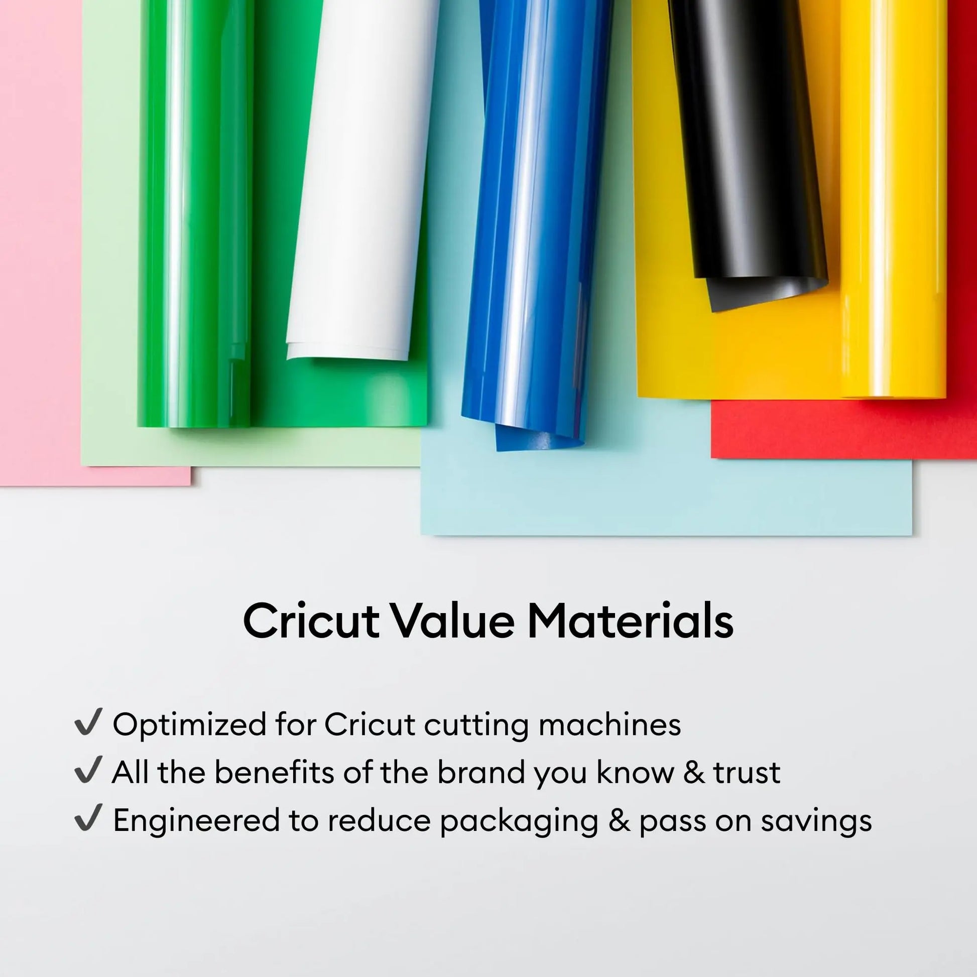 Cricut® Value Iron-On, Black (12 in x 5 ft)- HTV Heat Transfer Vinyl