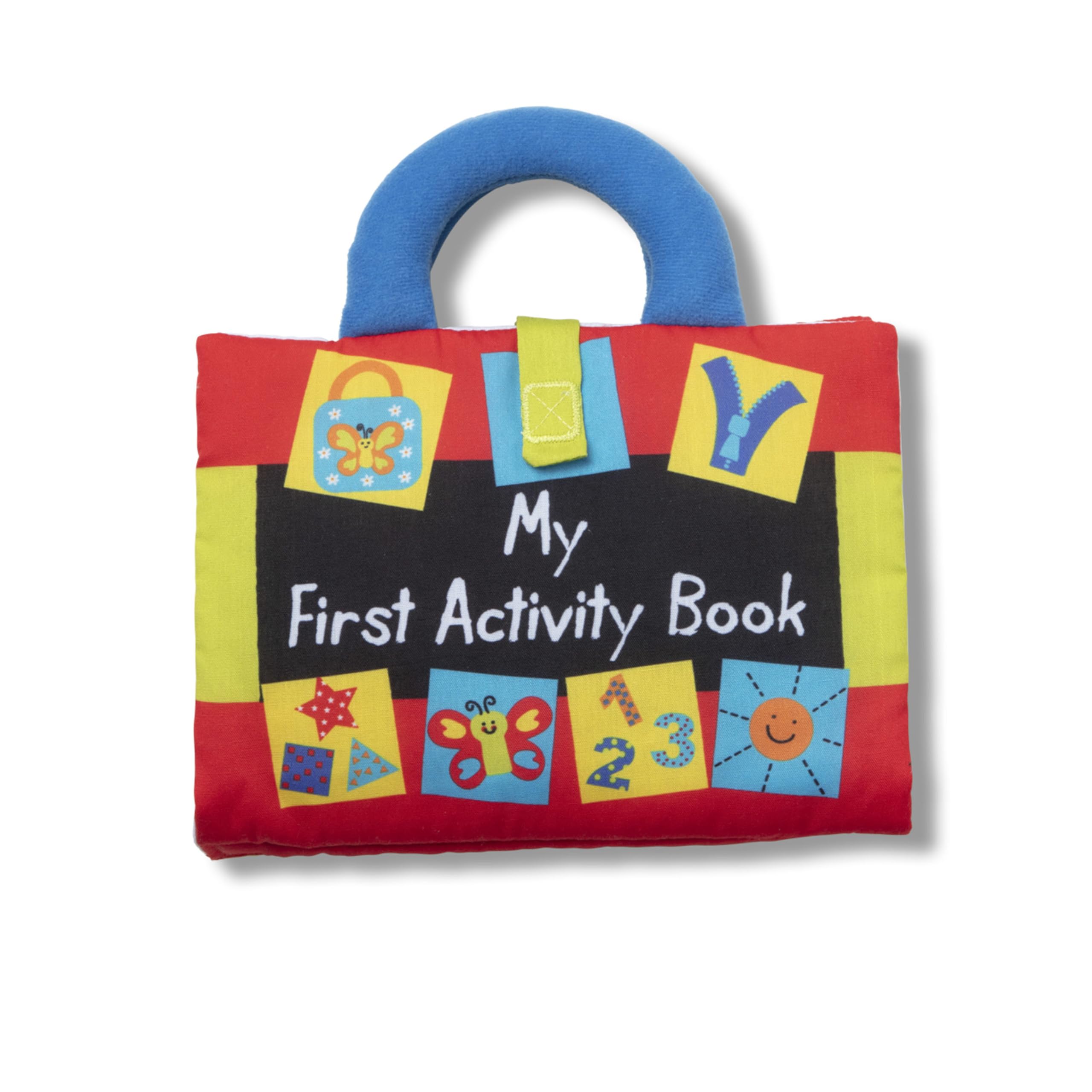 Melissa & Doug K's Kids My First Activity Book 8-Page Soft Book for Babies and Toddlers Early Learning Developmental Plush Soft Activity for Babies and Toddlers