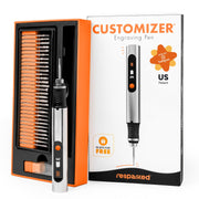 Resparked Customizer Gravierstift (ehemals Culiau): Ultimatives kabelloses tragbares Werkzeug für Künstler und Heimwerker - Graviert über 50 Oberflächen - Anfängerfreundlich - Wiederaufladbar - Kostenlos 30 Aufsätze & Mastery Guide
