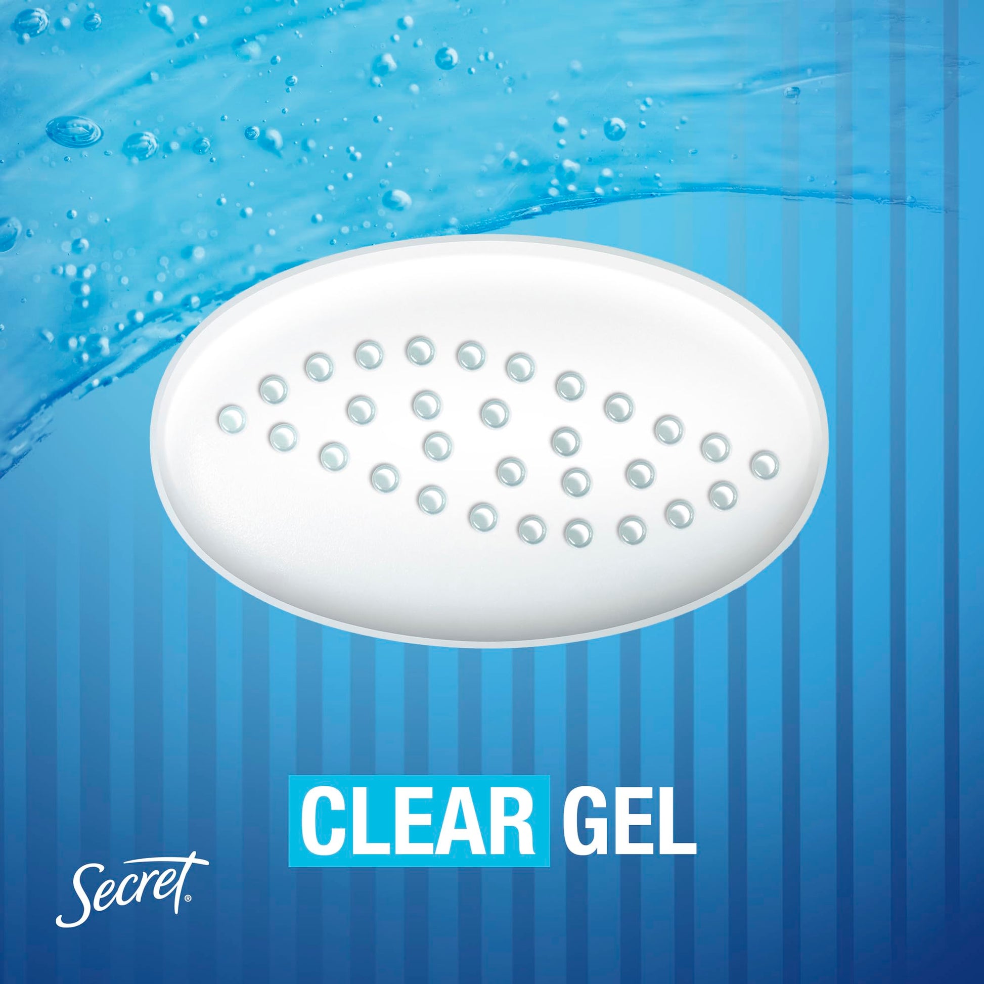Secret Outlast Antiperspirant Deodorant for Women, 72hr Sweat & Odor Protection, PH Balancing Minerals, Clear Gel, Completely Clean Scent, 2.6 oz (Pack of 2)