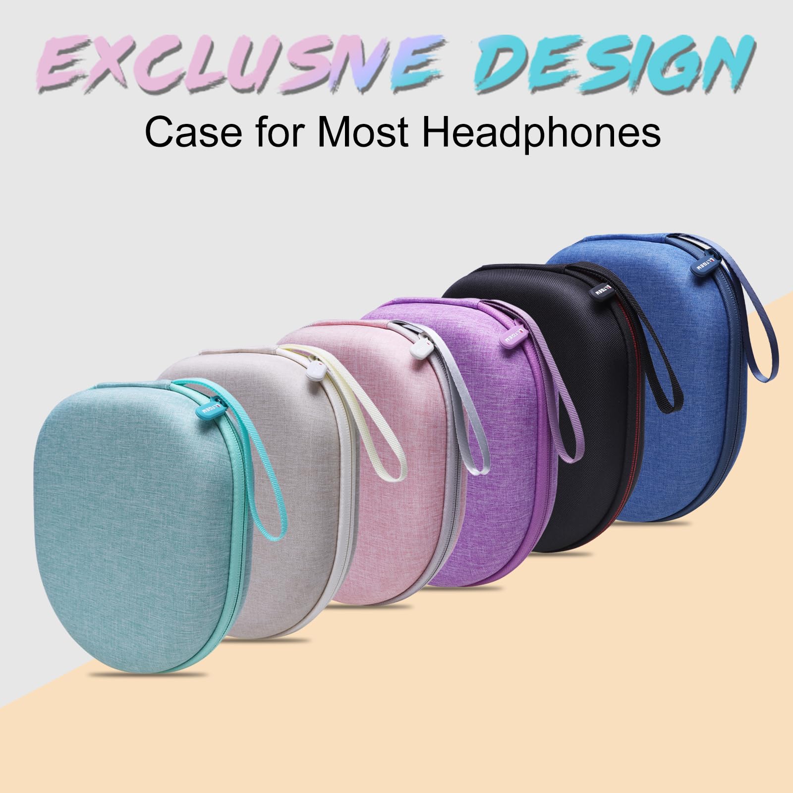 Headphone Headset Case Compatible with JBL/Sony/Soundcore by Anker/BERIBES/KVIDIO Wireless On-Ear Headphones, Black