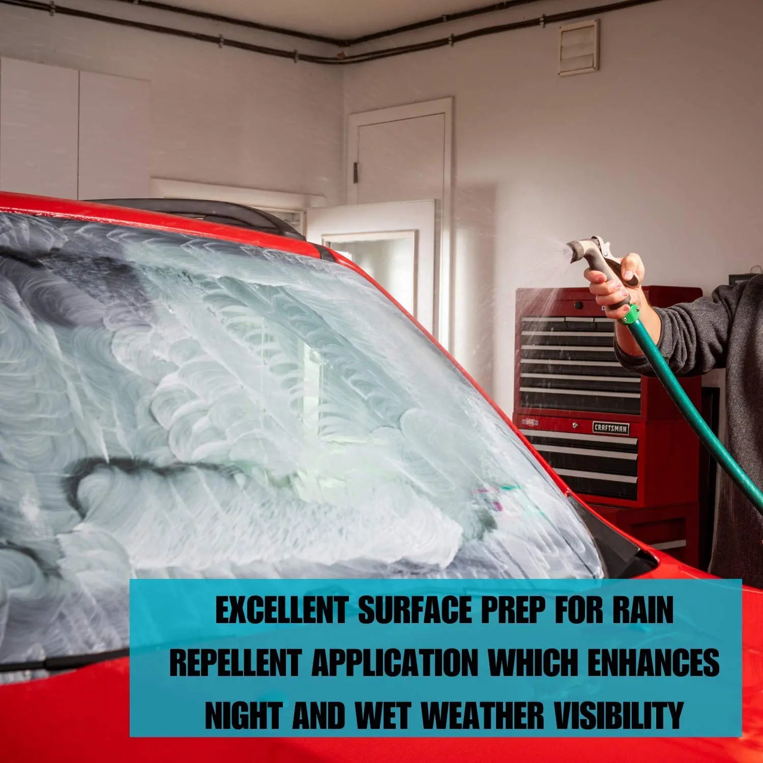 Invisible Glass 91411 Glass Stripper – Hard Water Spot Remover – Strips Coatings, Waxes, Oils & Road Film – Preps Windshields for Rain Repellent & Ceramic Coating – 4 Fl Oz