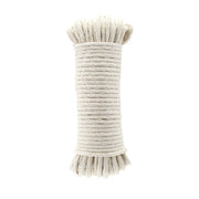 Amazon Basics Natural Cotton Braided Rope, All-Purpose, Clothesline, DIY Crafts, Versatile, Indoor & Outdoor Use, 3/16 Inch x 50 Foot (4.5mm x 15m), Off White