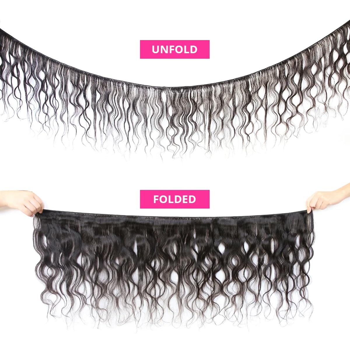 Body Wave Bundles Human Hair 14 16 18 Inch Human Hair Bundle 100% Unprocessed Brazilian Virgin Hair 3 Bundles Human Hair Extensions for Black Women Natural Color