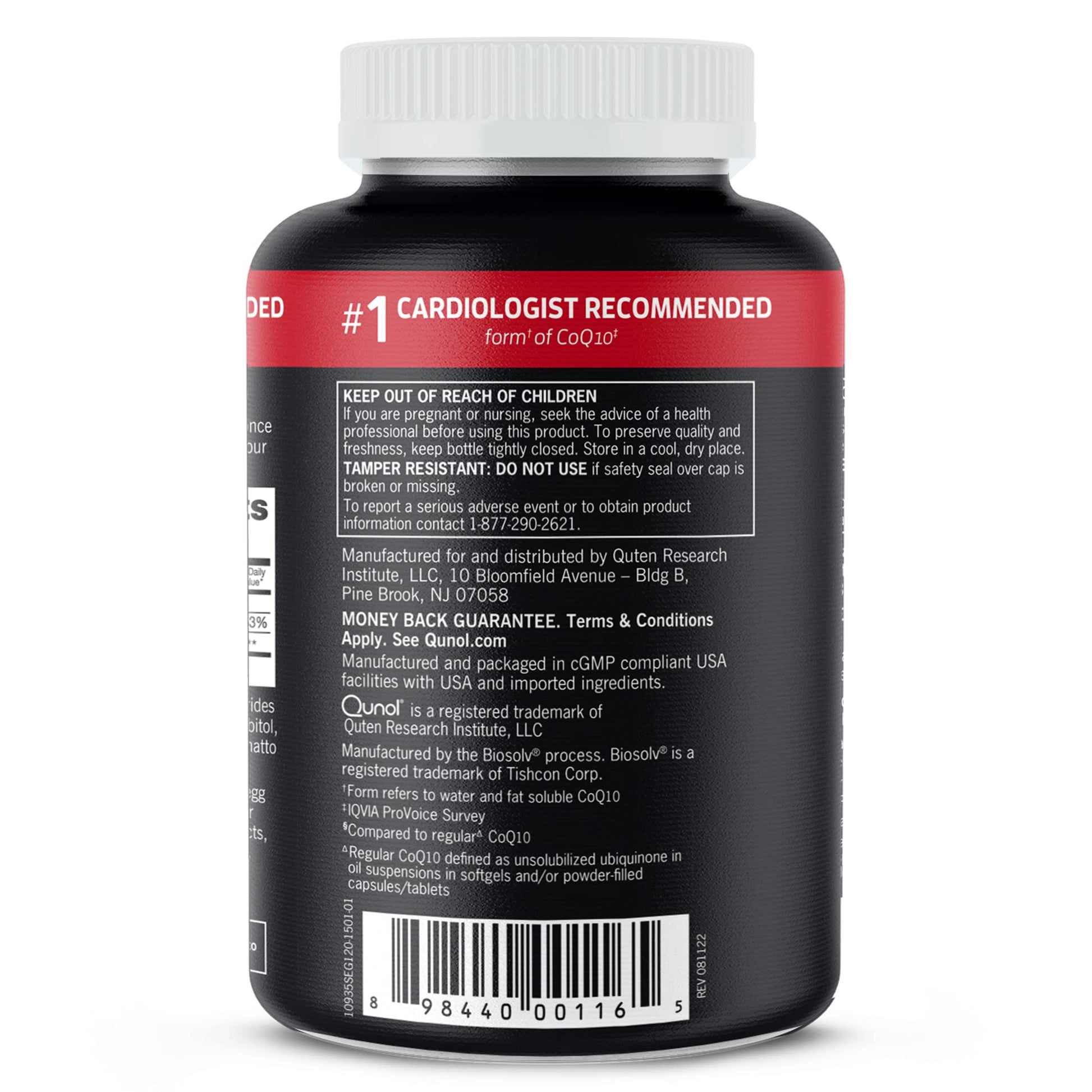 Qunol CoQ10 100mg Softgels, Ultra CoQ10 100mg, 3x Better Absorption, Antioxidant for Heart Health & Energy Production, Coenzyme Q10 Vitamins and Supplements, 4 Month Supply, 120 Count
