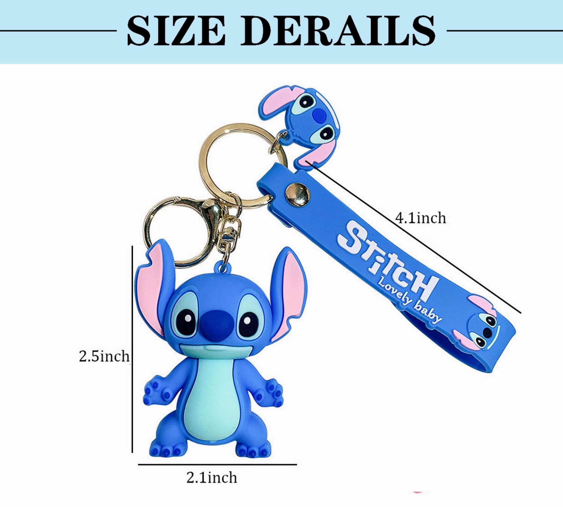 UIHJASO Cute Keychains for Boys Girls, Anime Kawaii Keychain, Cartoon Backpack Key Key Chain Accessories Wristlet chain Car Charms
