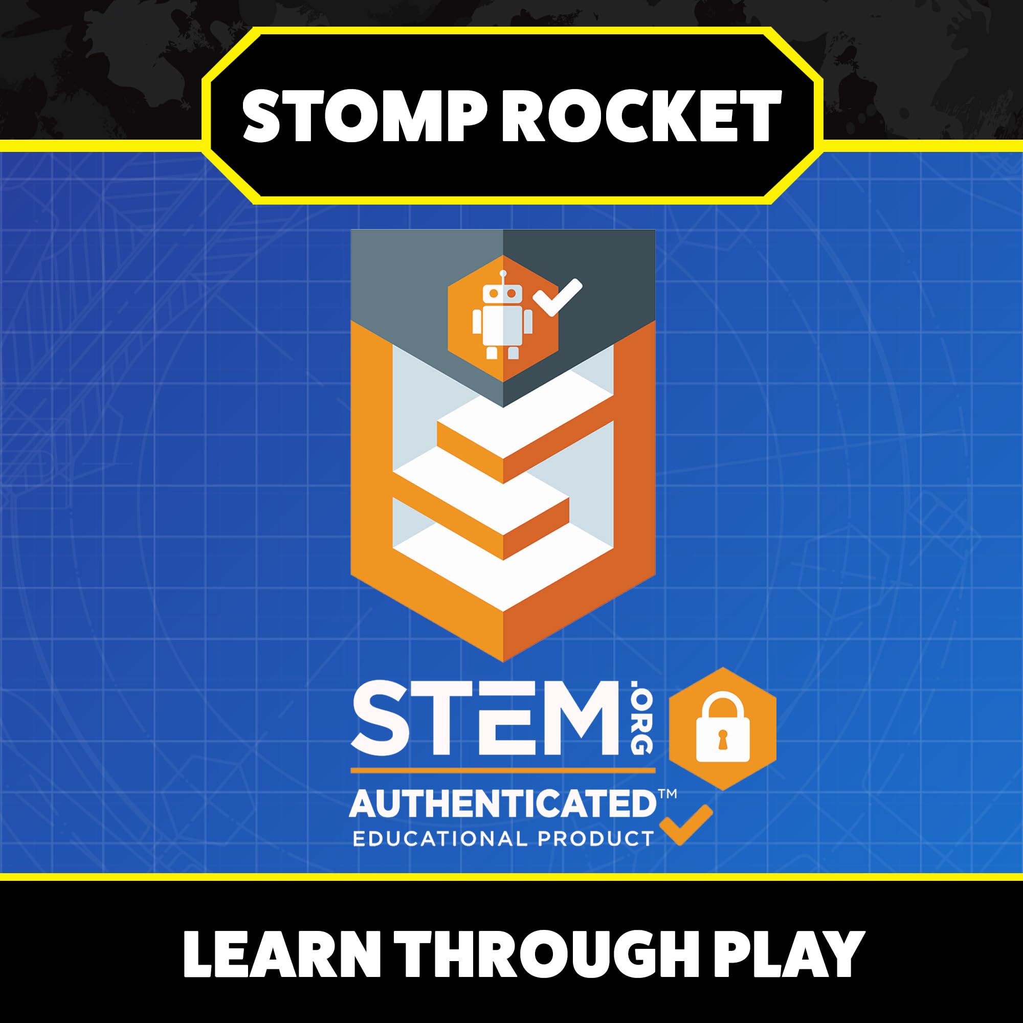 Stomp Rocket Original Dueling Rocket Launcher for Kids, 8 Rockets - Fun Backyard & Outdoor Kids Toys Gifts for Boys & Girls -Toy Foam Blaster Set Soars 200ft - Multi-Player Launcher Stand