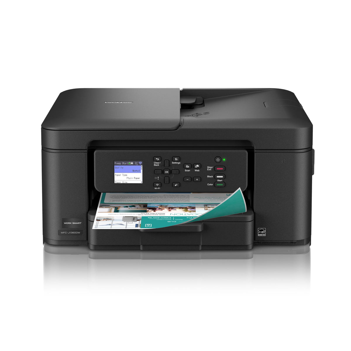 Brother Work Smart 1360 Wireless Farb-Tintenstrahl-Multifunktionsdrucker mit automatischem Duplexdruck und 1,8-Zoll-Farbdisplay | Inklusive Refresh-Abo-Testphase (1) (MFC-J1360DW) (Verwendet Tinten der Serie LC501)