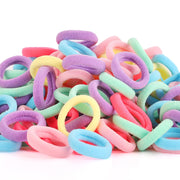 200 Stück Haargummis BEoffer Baby Kleinkinder Mädchen Elastische Haarbänder Kein Haarbruch Mehrfarbig Bunt Kleine Gummibänder Pferdeschwanz Zöpfe Halter Schont das Haar (Macaron)