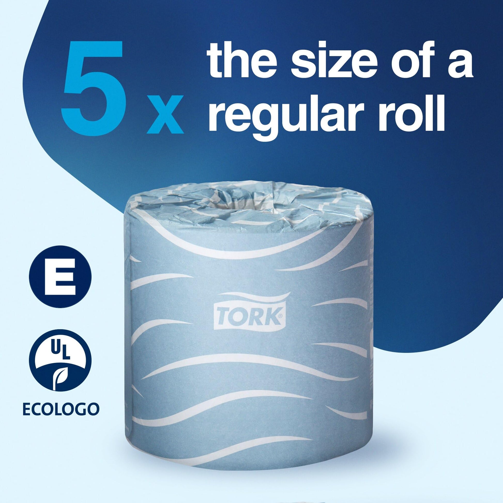 Tork Bath Tissue Roll Advanced 2-ply For everyday use at home Biodegradable 4x3.75", 500 sheets/roll, 48 rolls/case