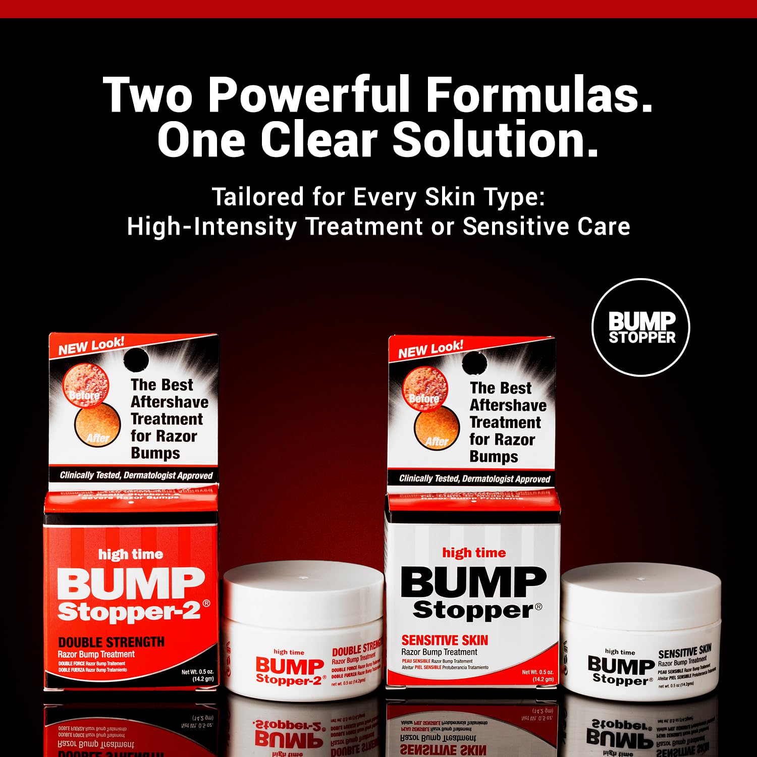 Bump Stopper 2 Double Strength Razor Bump Treatment | Formulated to Relieve Razor Burn | Eliminates Ingrown Hairs | Aftershave For Men - 0.5 OZ
