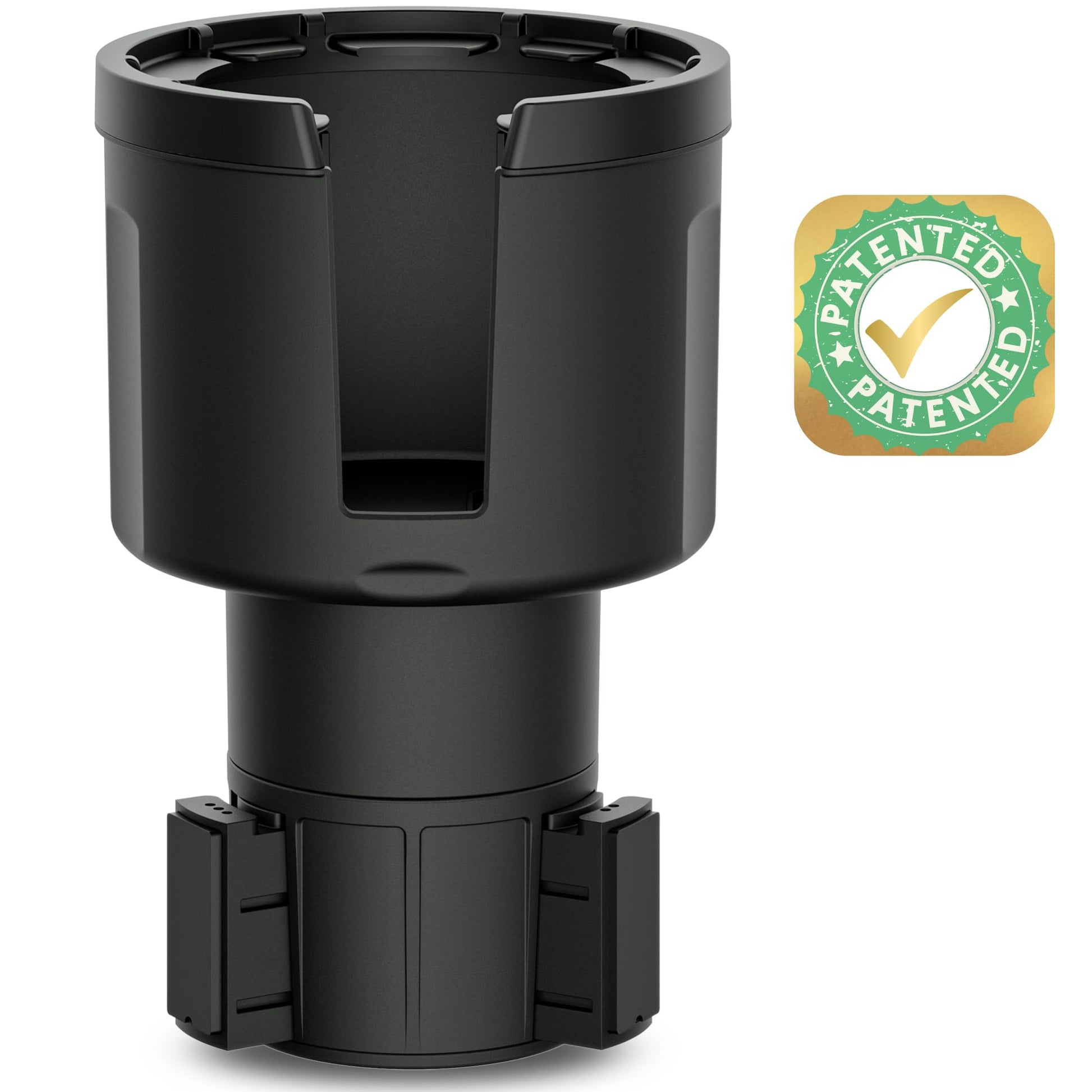 Swigzy [Patented & Upgraded] Car Cup Holder Expander - Adapter Holds: Hydro-Flask, Yeti, Nalgene, Owala, Large (32 40 oz) Water Bottles - Adjustable Expandable Insert Extender – Universal