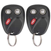 Vurkcy Keyless Entry Remote Key Fob Compatible with Chevy Tahoe Suburban Silverado Avalanche, GMC Sierra Yukon, Cadillac Escalade, Hummer H2 2003 2004 2005 2006, Replacement for LHJ011 (Pack of 2)