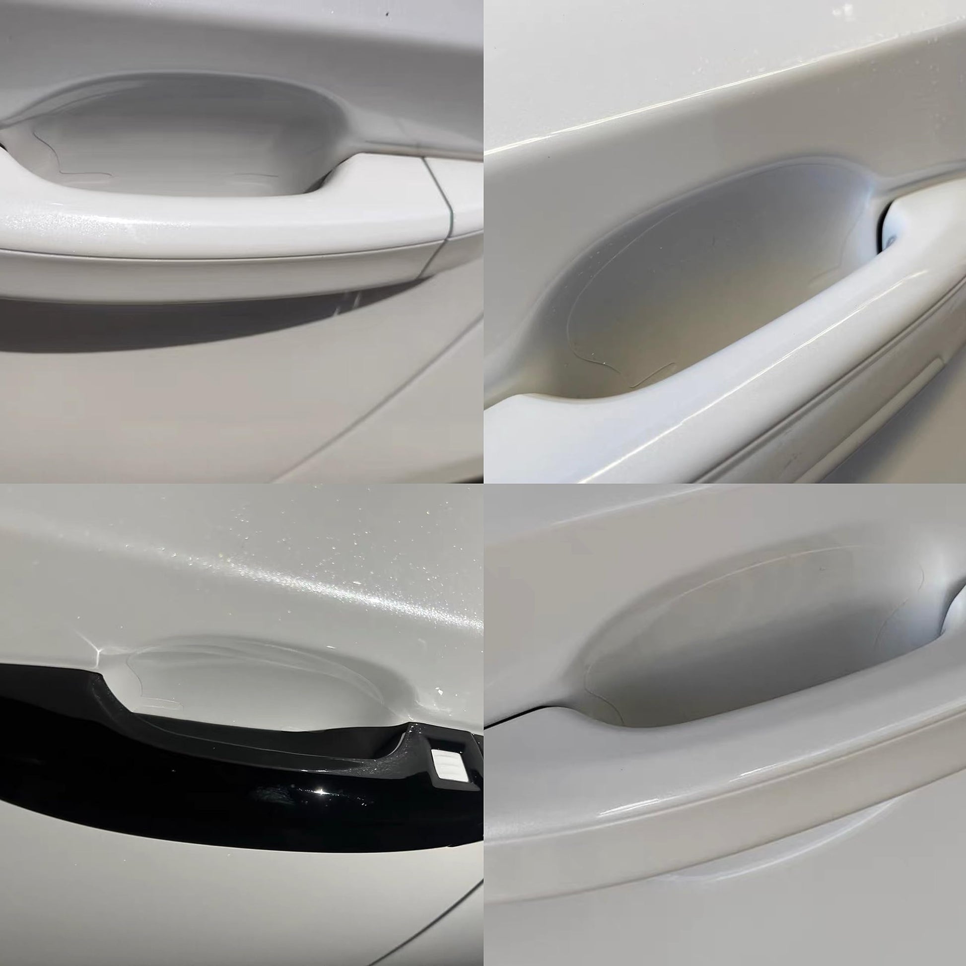 GRTHTATI 10pcs Clear Car Door Handle Scratch Potector TPU Car Door Sticker Universal Protective Films for Vehicles (Clear)