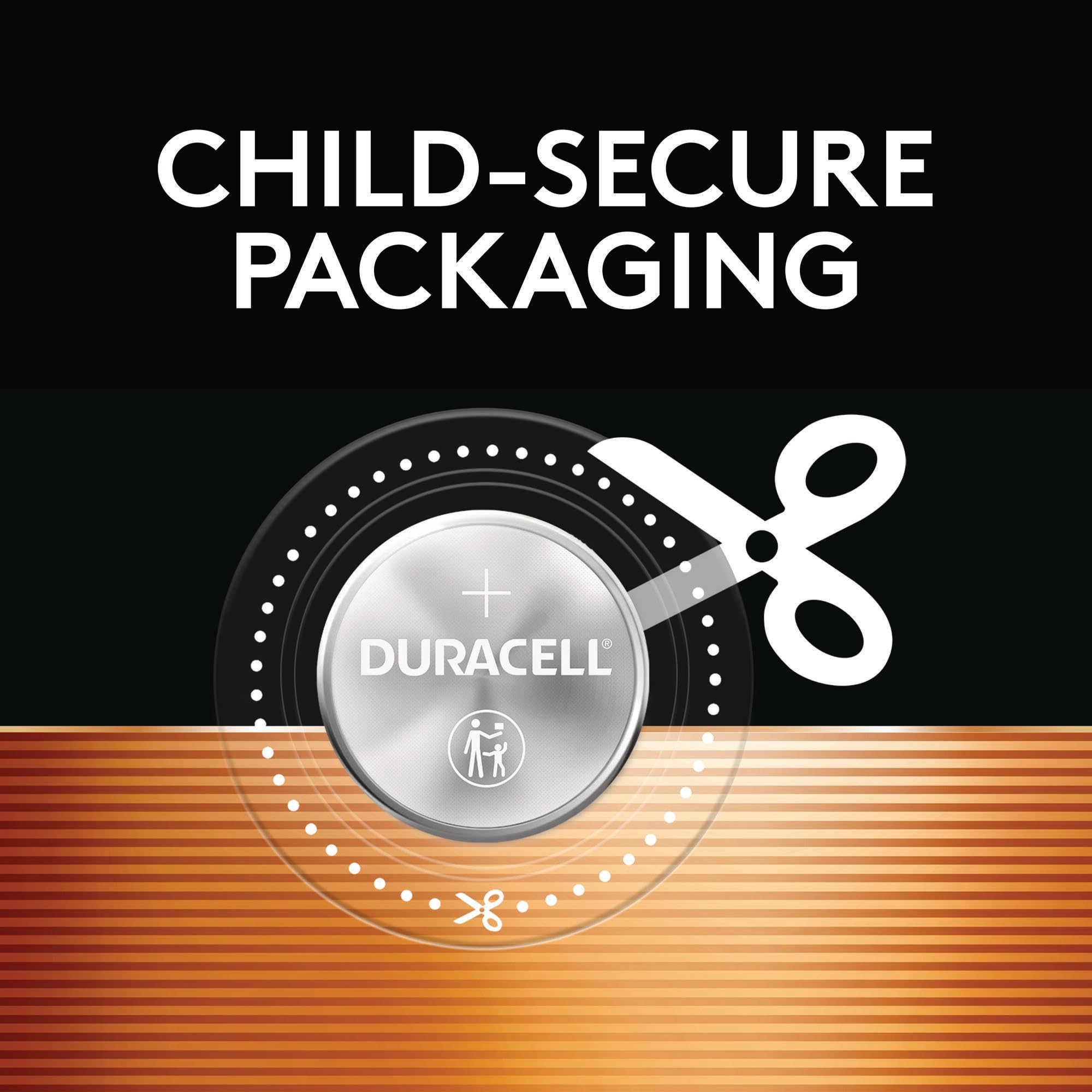 Duracell 2032 Lithium Battery, 9 Count (Pack of 1), Child Safety Features, Compatible with Key Fob, Tea Light Candles and Other Devices, CR2032 Battery