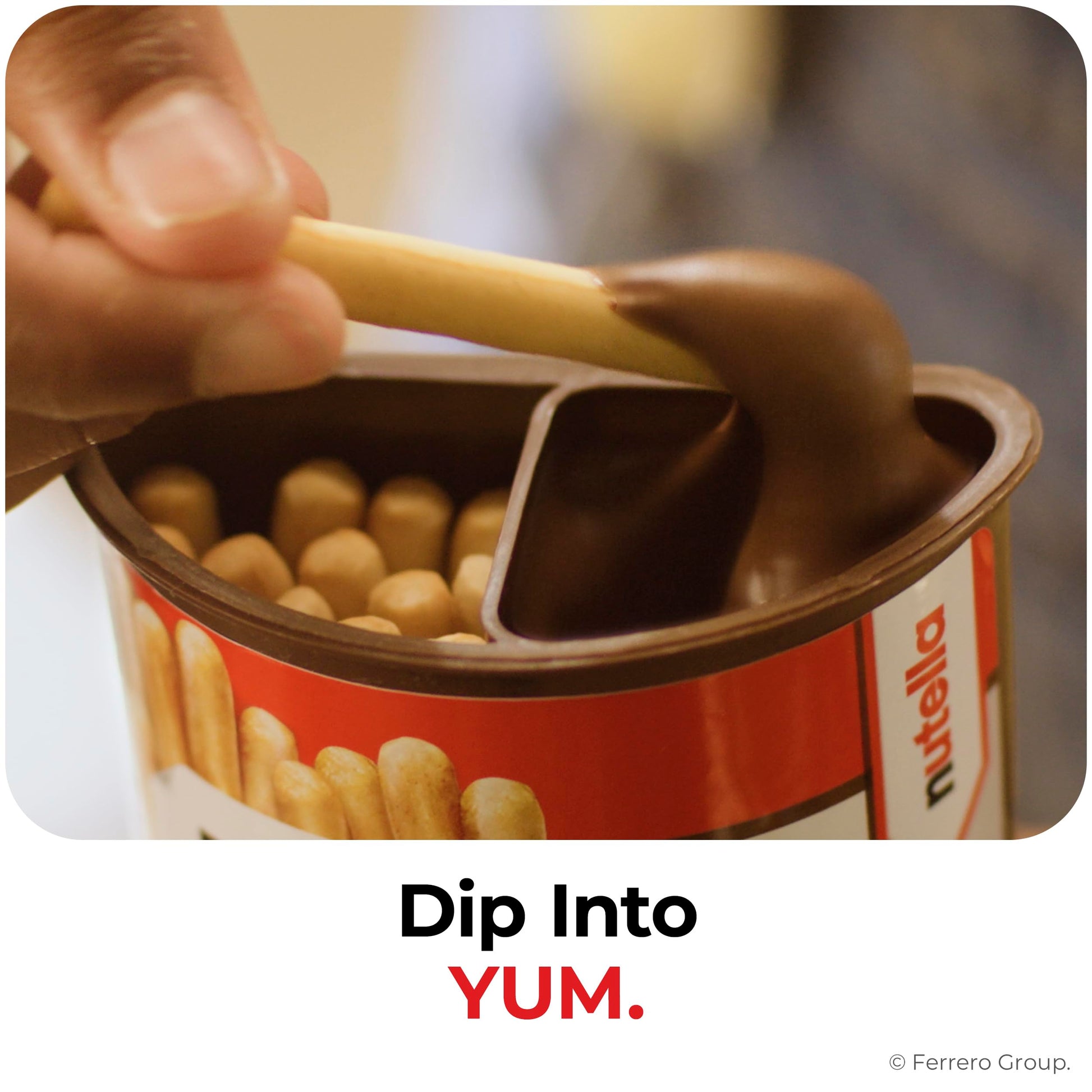 Nutella & GO! Bulk 12 Pack, Hazelnut and Cocoa Spread with Breadsticks, Stocking Stuffers, Snack Cups, 1.8 oz Each​