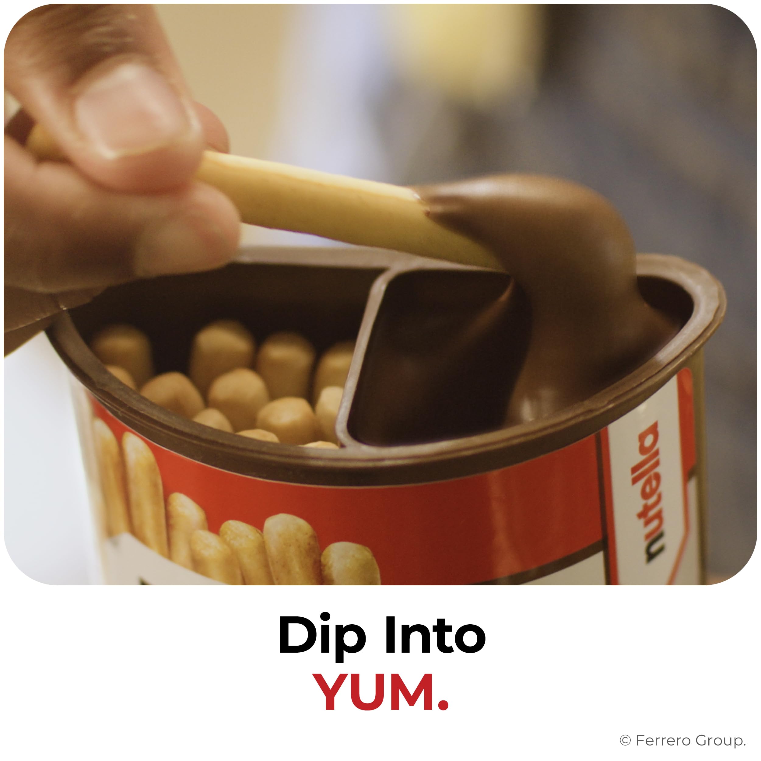 Nutella & GO! Bulk 24 Pack, Hazelnut and Cocoa Spread with Breadsticks, Stocking Stuffers, Snack Cups, 1.8 oz Each