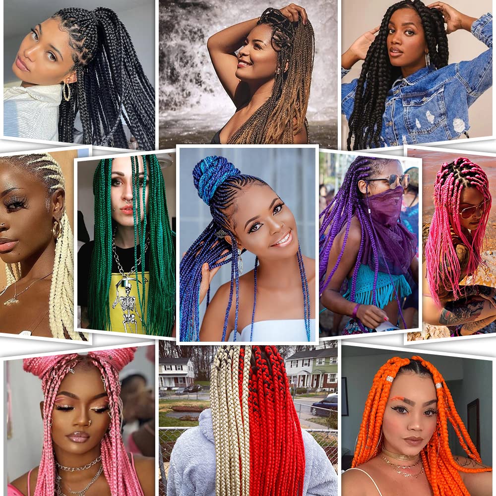 Pre stretched Braiding Hair 32 Inch Pink Braiding Hair Extensions Yaki Braids Hair Hot Water Setting Synthetic Hair Colored Braiding Hair Crochet Hair(3 Packs,Pink#)