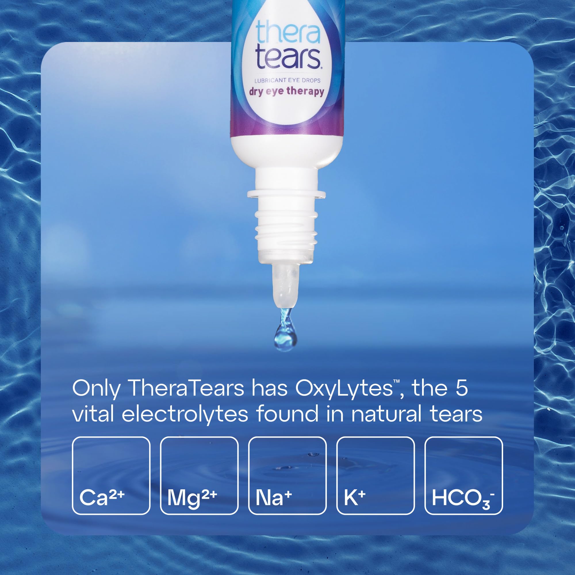 TheraTears Dry Eye Therapy Lubricating Eye Drops for Dry Eyes, 1 Fl Oz Twin Pack, (2 x 30mL Bottles)