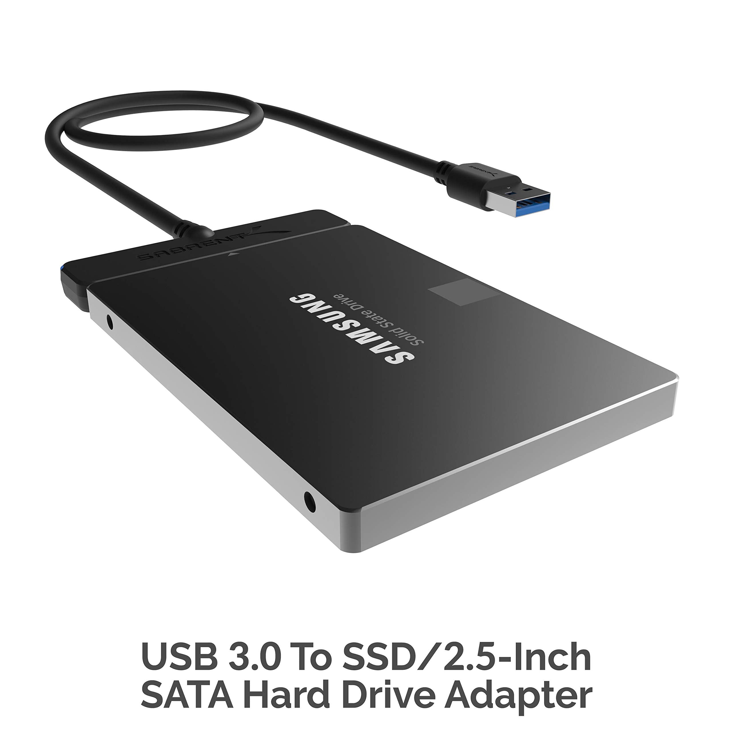SABRENT SATA to USB Cable - USB 3.0 to 2.5" SATA I/II/III Hard Drive Adapter - External Converter for SSD/HDD Data Transfer (EC-SSHD)
