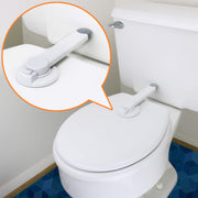 Wappa Baby Toilettenschloss – 22,9 cm L x 10,2 cm B – Ideales Baby-Proof Toilettendeckelschloss – Werkzeuglose einfache Installation mit 3M-Klebeband – Höchste Sicherheit für Toilettensitze – Passend für die meisten Toiletten – Weiß (1 Stück)