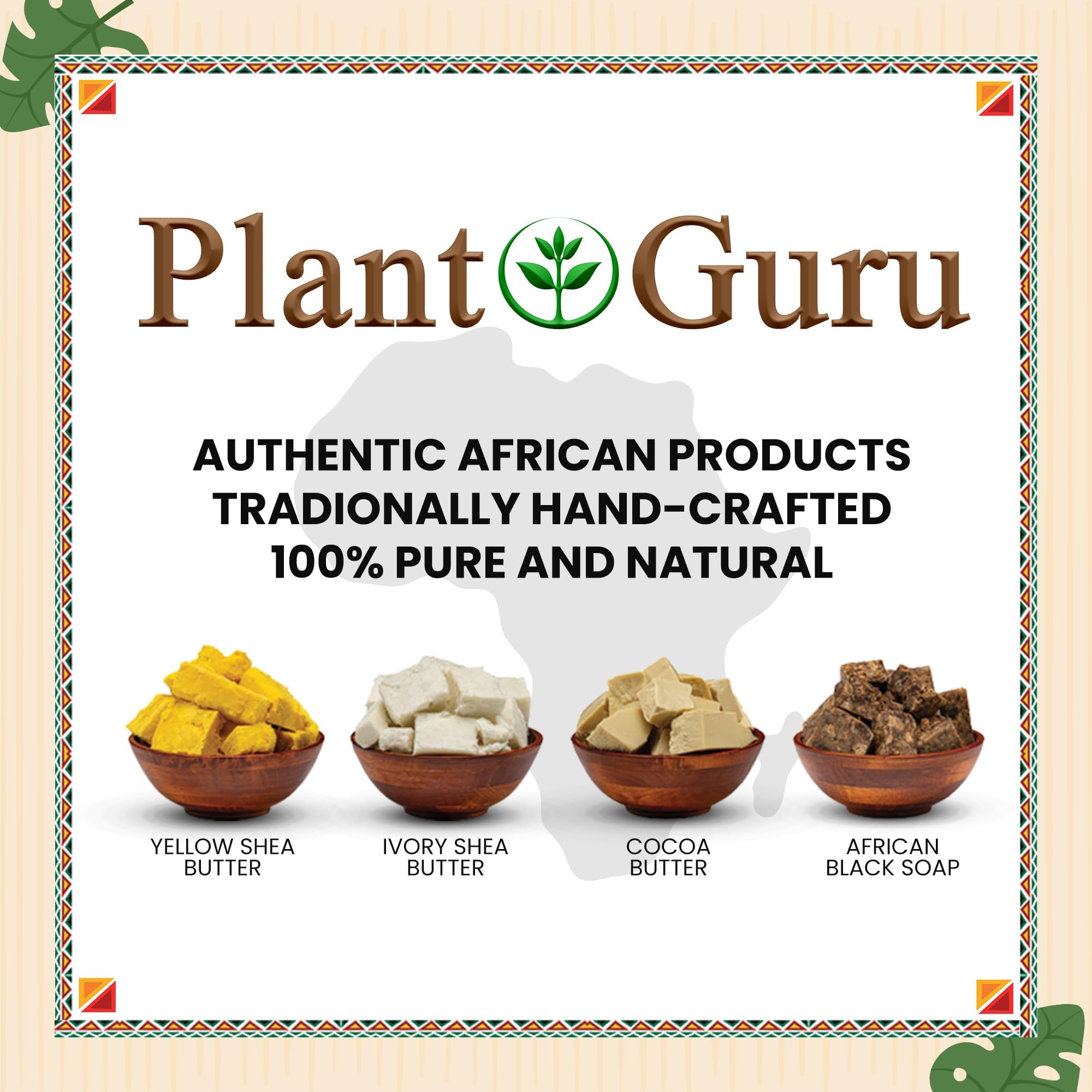 Raw African Black Soap Bar 8 oz. - 100% Pure Natural From Ghana. Acne Treatment, Aids Against Eczema & Psoriasis, Dry Skin, Scars and Dark Spots. Great For Pimples, Blackhead, Face & Body Wash.