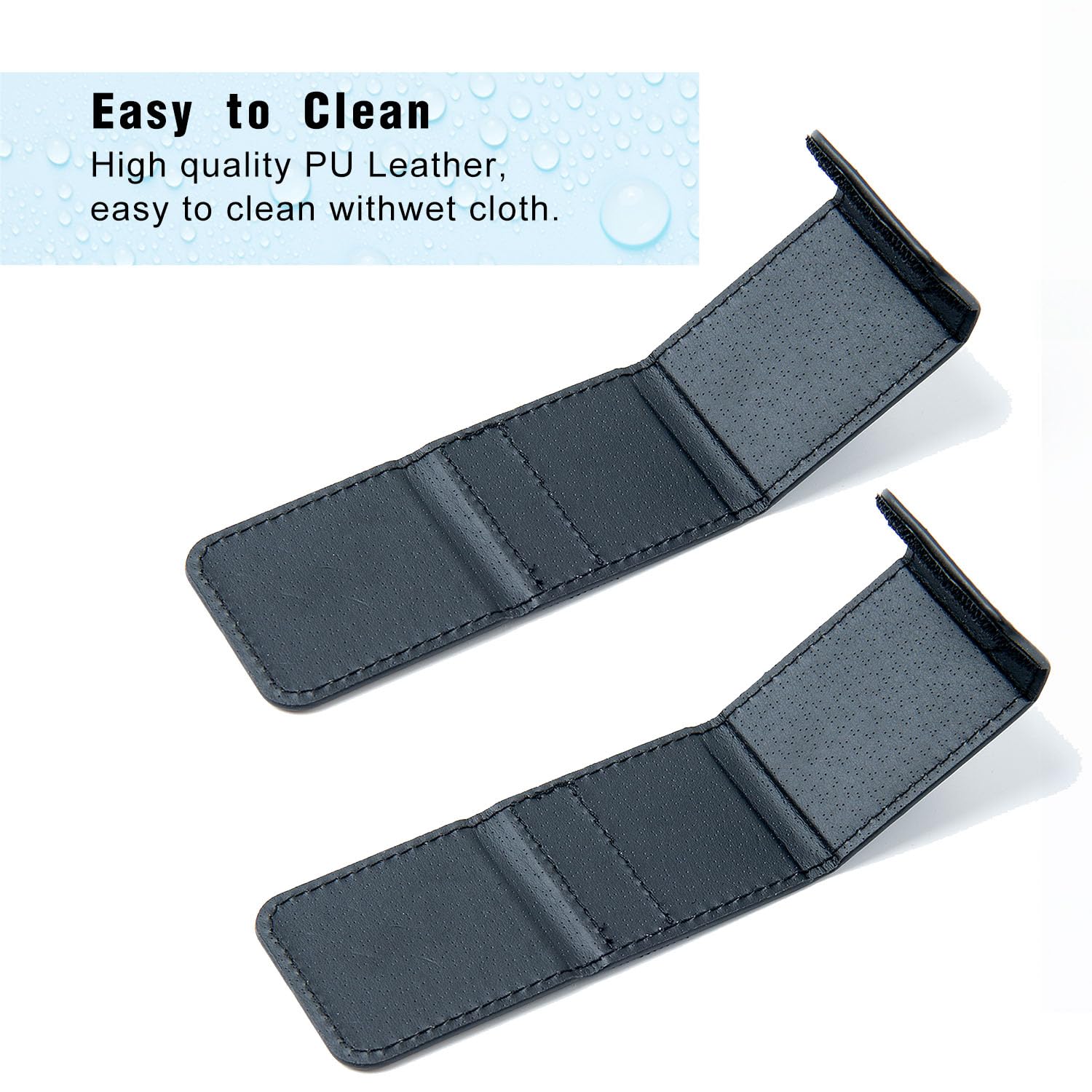 ANDTOBO Shoulder Strap Adjuster, Comfort Auto Shoulder Neck Strap Pad,Reduces Neck Irritation (2 Pack, Black)