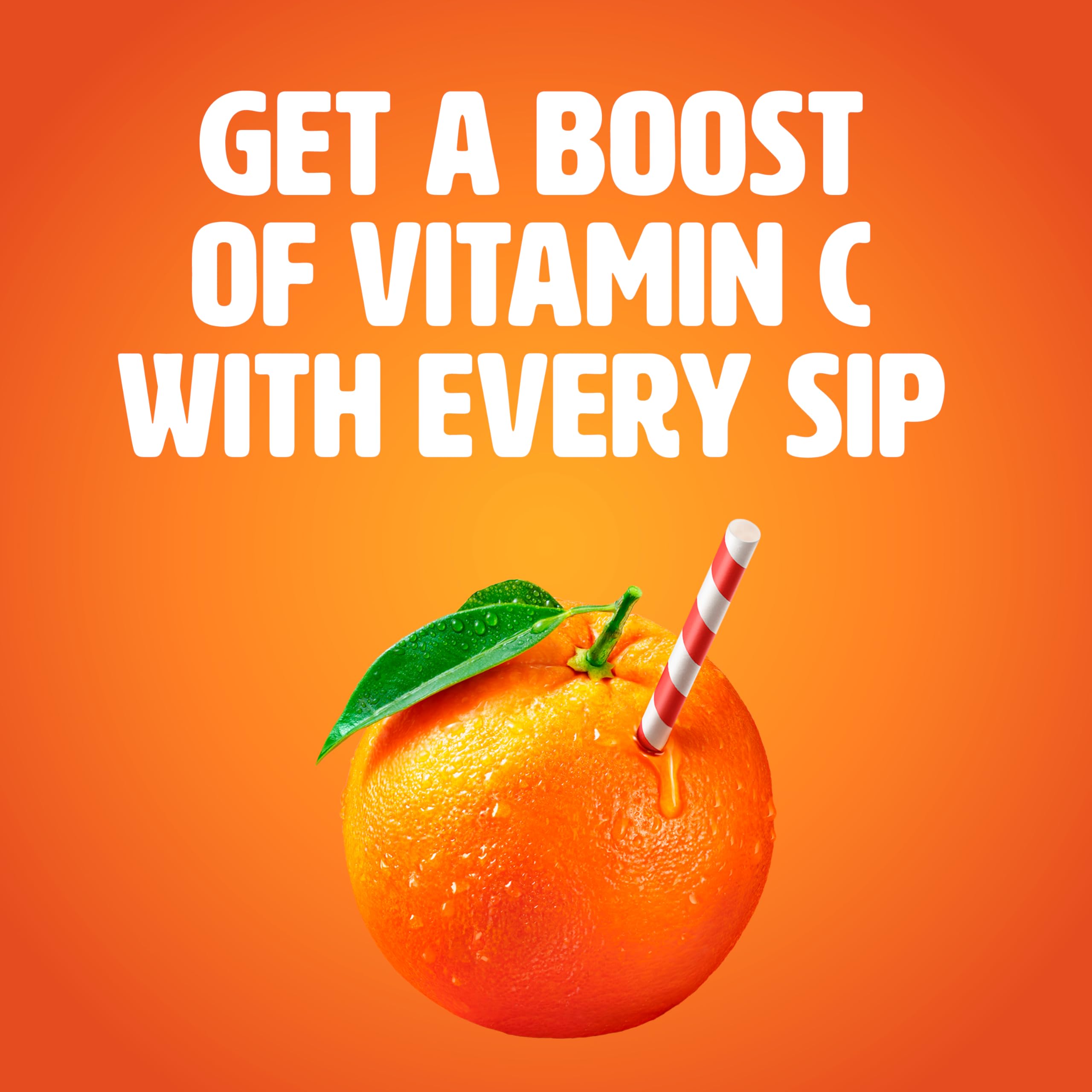 Tropicana 100% Juice Orange Blend, Single Serve, 10 fl oz Bottles (Pack of 24) - Real Fruit Juice, Vitamin C Rich, No Added Sugars, No Artificial Flavors