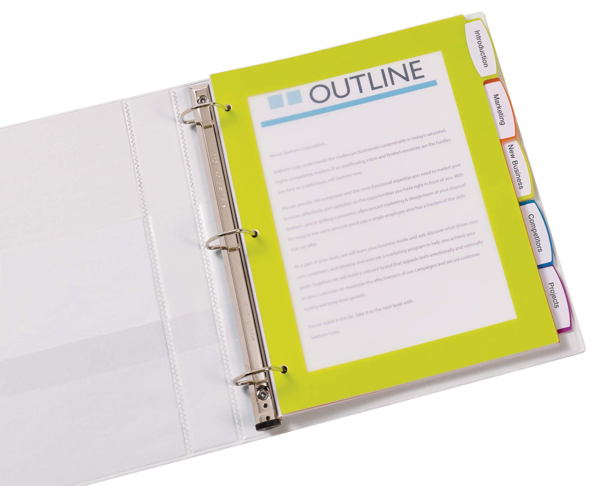Avery Ultralast Big Tab Plastic Dividers for 3 Ring Binders, 5-Tab Set, Multicolor with White Labels, 1 Set (24900)