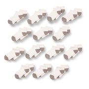 Amazon Essentials Unisex Toddlers' Cotton Low Cut Cushioned Sock, 14 Pairs, White/Grey, 4-5T