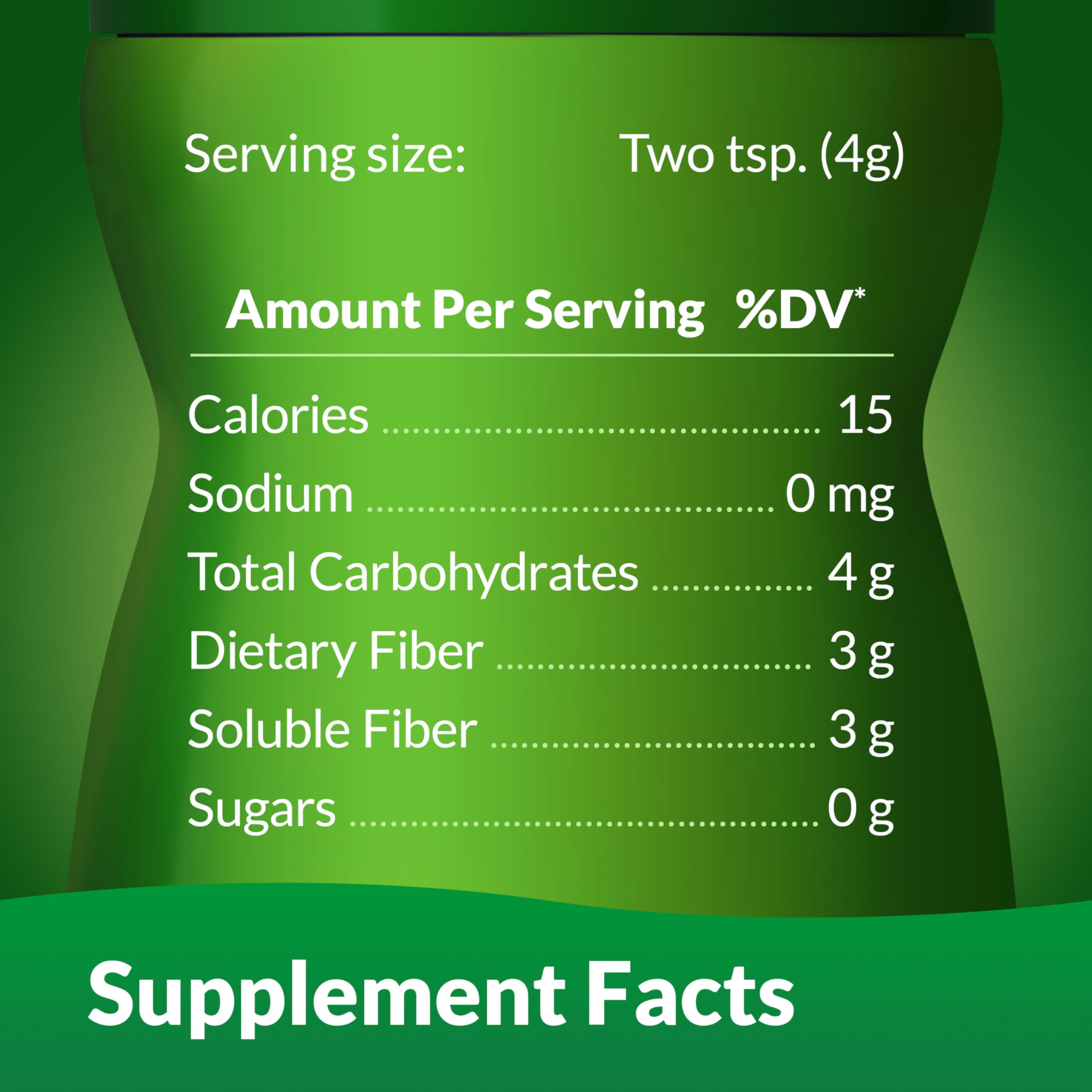 Benefiber Daily Prebiotic Fiber Supplement Powder for Digestive Health, Daily Fiber Powder, Unflavored - 62 Servings (8.7 Ounces)