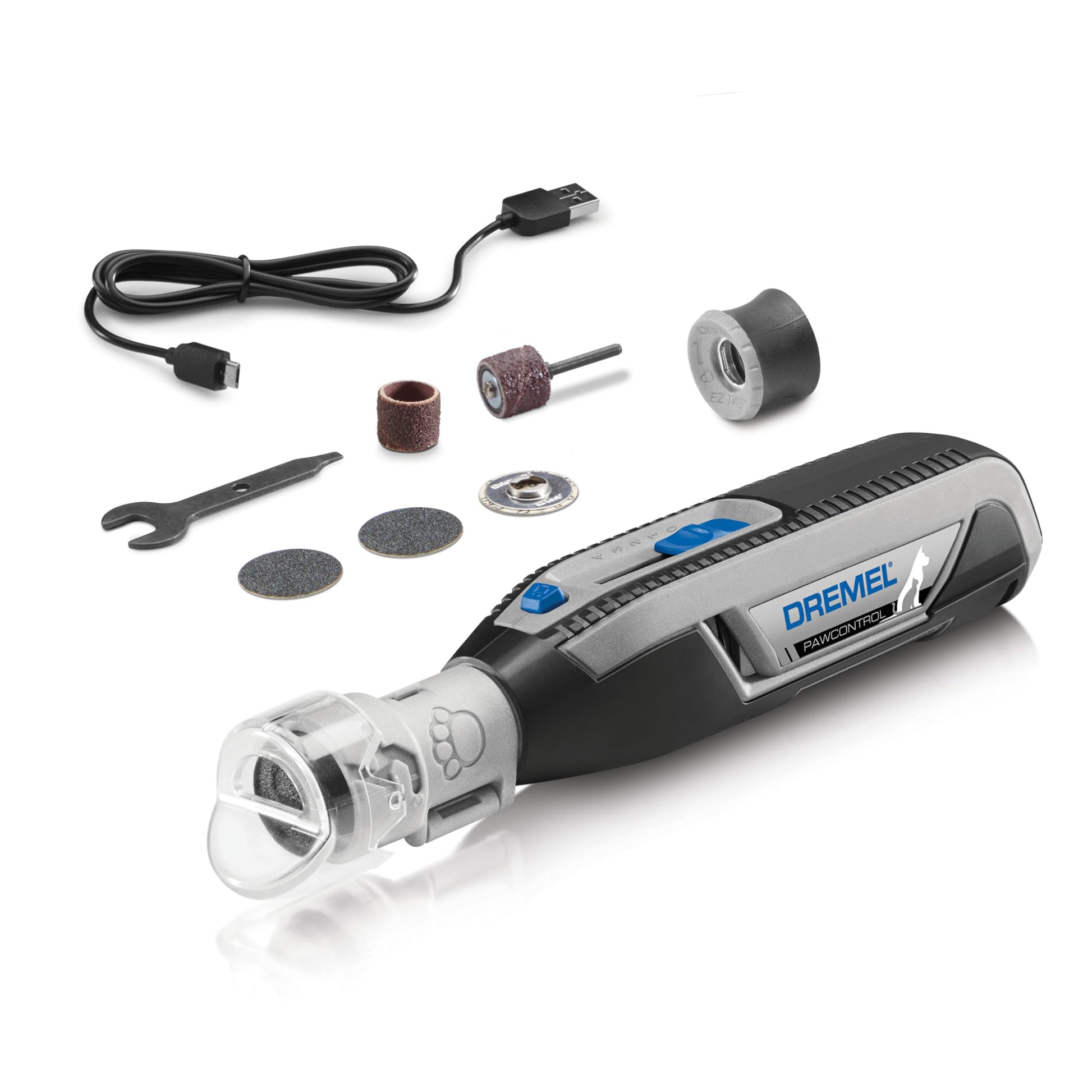 Dremel PawControl 7760-PGK Dog Nail Grinder and Trimmer - Cordless & Rechargeable Pet Grooming Tool Kit - Safe and Humane for Dogs, Cats, and Small Animals