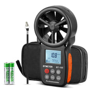 BTMETER BT-100 Handheld Anemometer, Digital Wind Speed CFM Meter Gauge Air Flow Velocity Tester for HVAC Shooting Drone, Wind Chill, 14℉-113℉ Wind Temperature