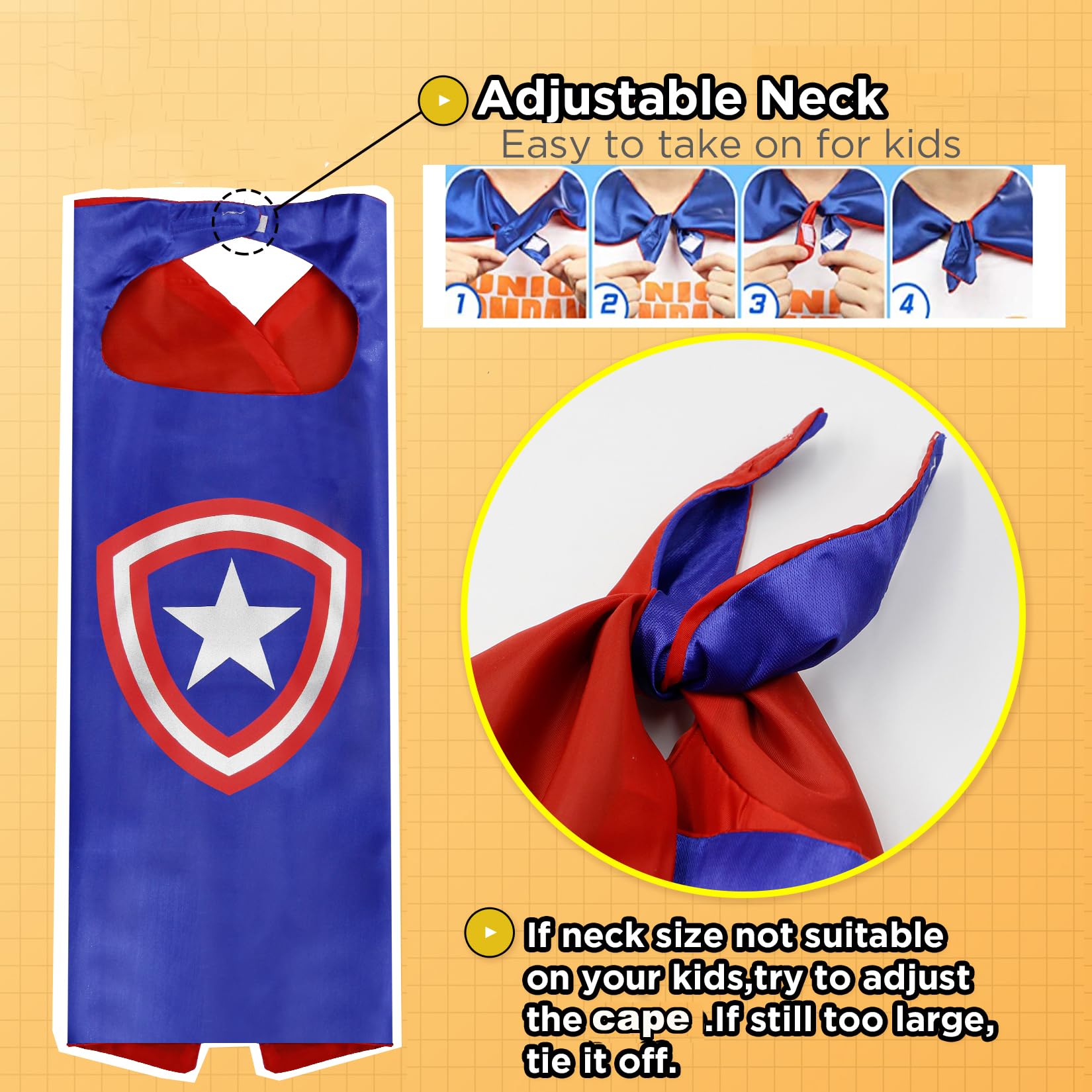 KARAZZO Superhero Capes Set and Wristbands Kids Costumes Halloween Christmas Cosplay Dress Up for Boys (8-PACK CAPES SET)