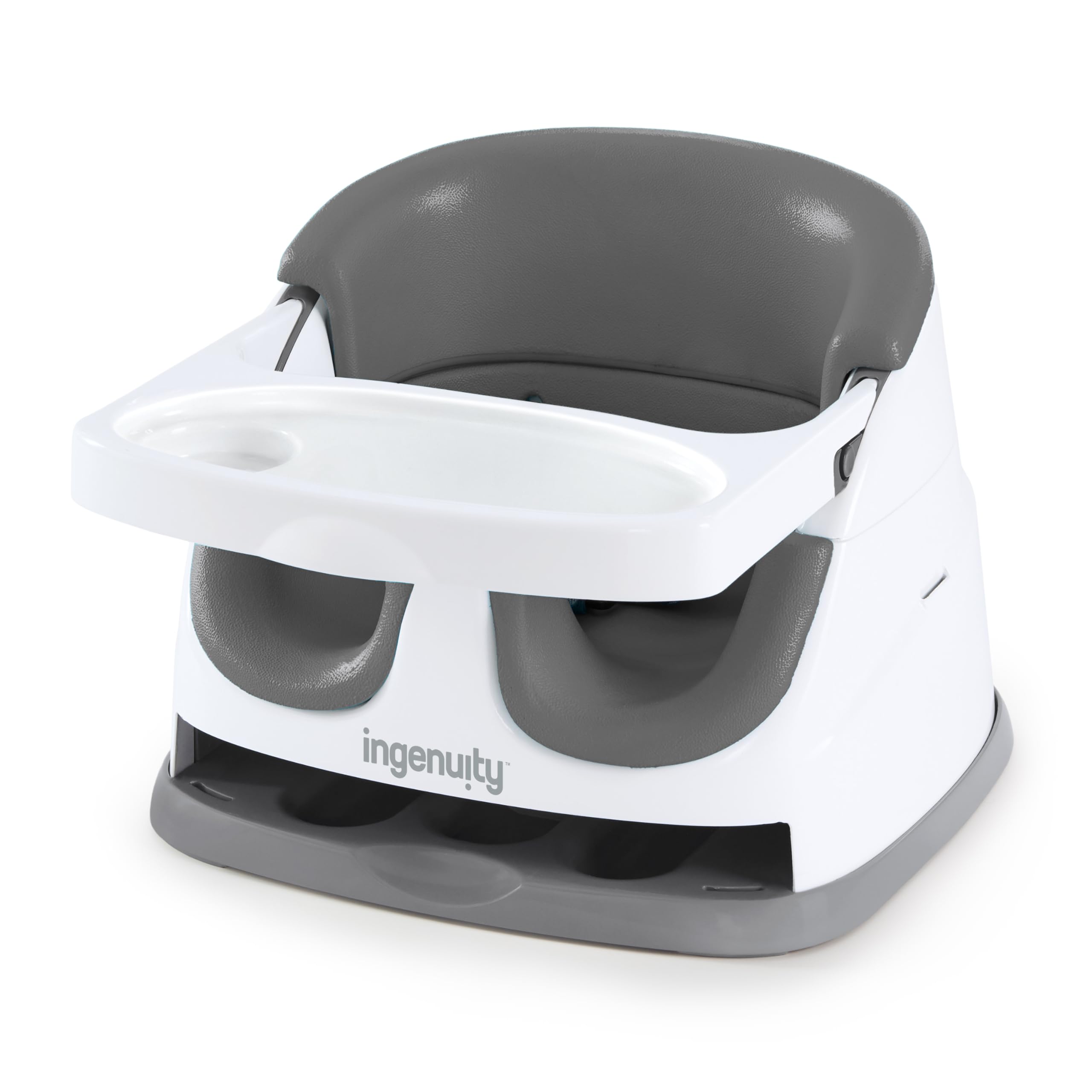 Ingenuity Baby Base 2-in-1 Babysitz mit Tablett – Schiefergrau