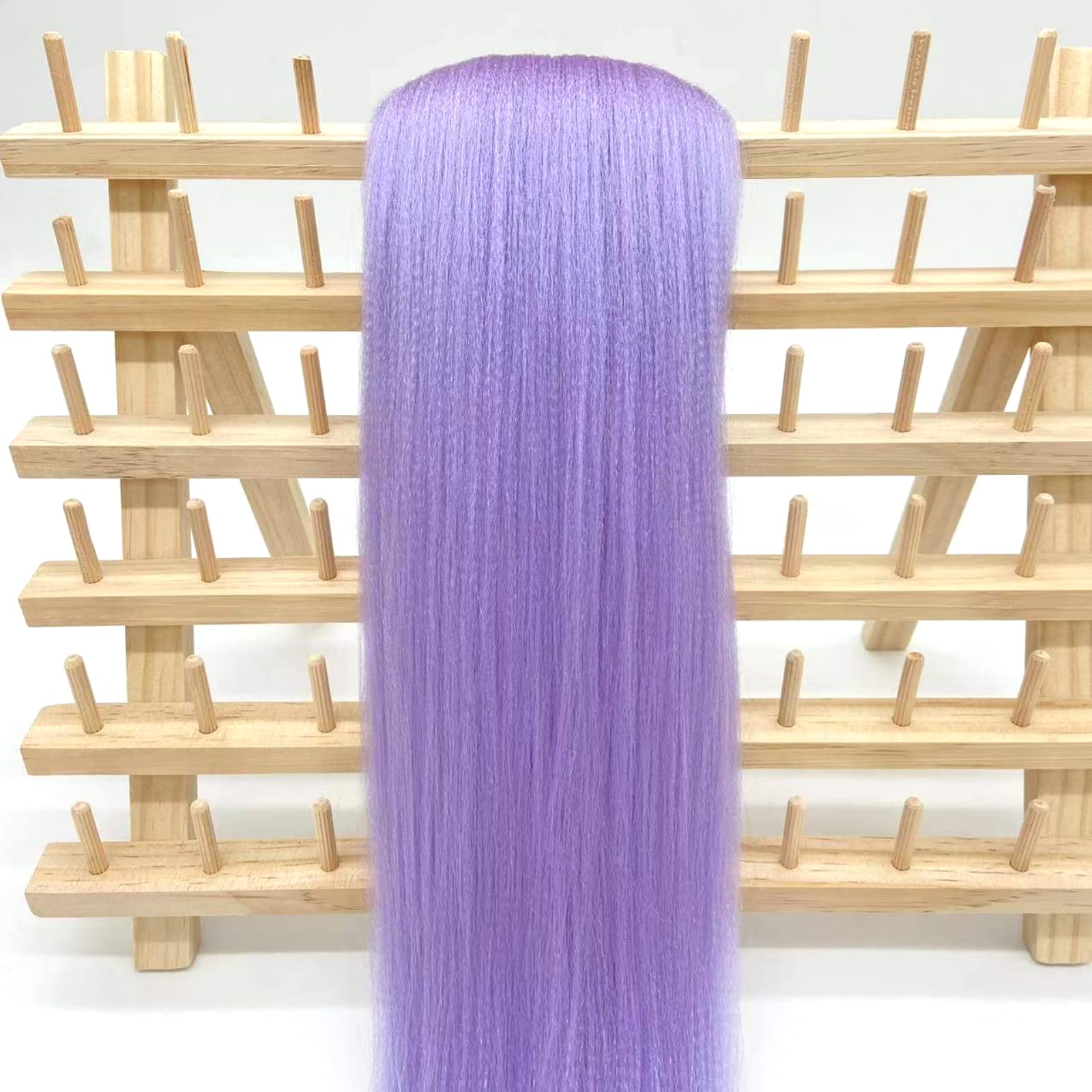 Pre stretched Braiding Hair 30Inch Long Purple Braiding Hair Pre stretched Braid Hair