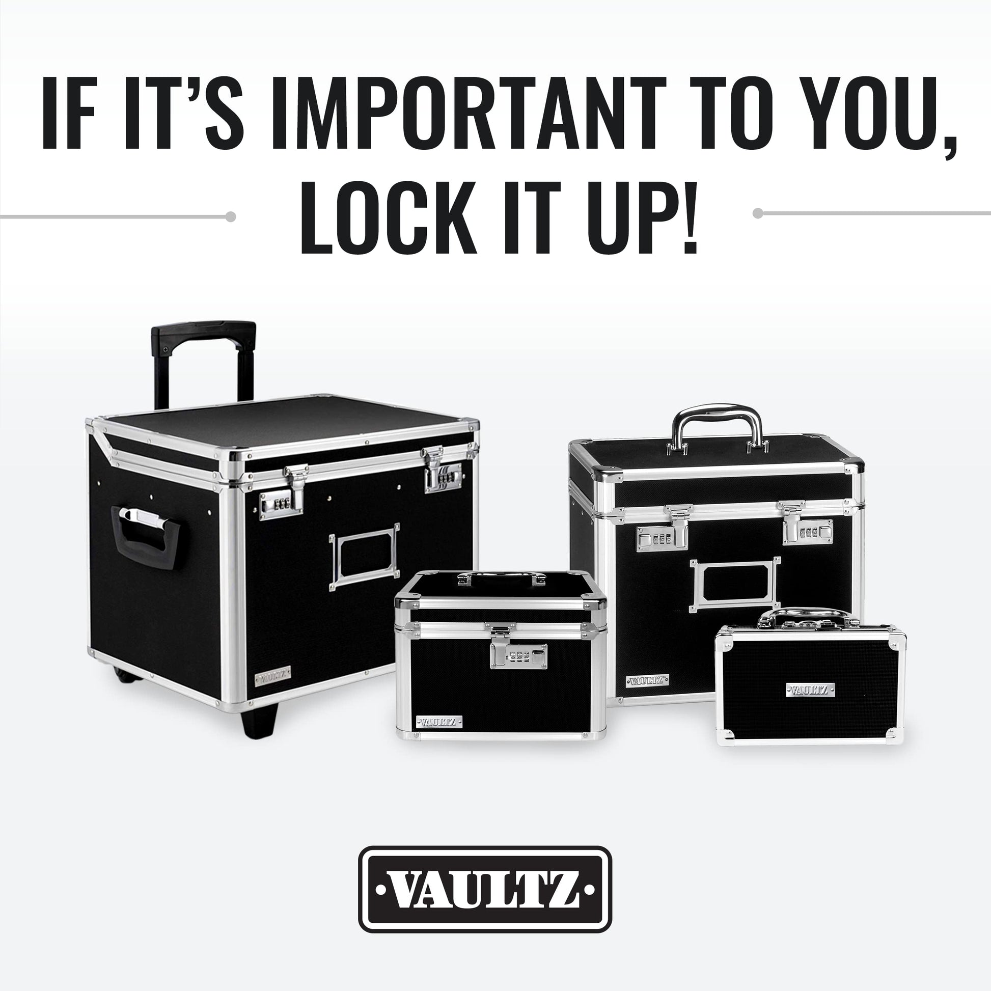 Vaultz Medicine Lock Box - 5 x 7 x 5 Inches - Secure Cabinet Safe with Combination Lock - Ideal for Medications and Small Valuables - Black