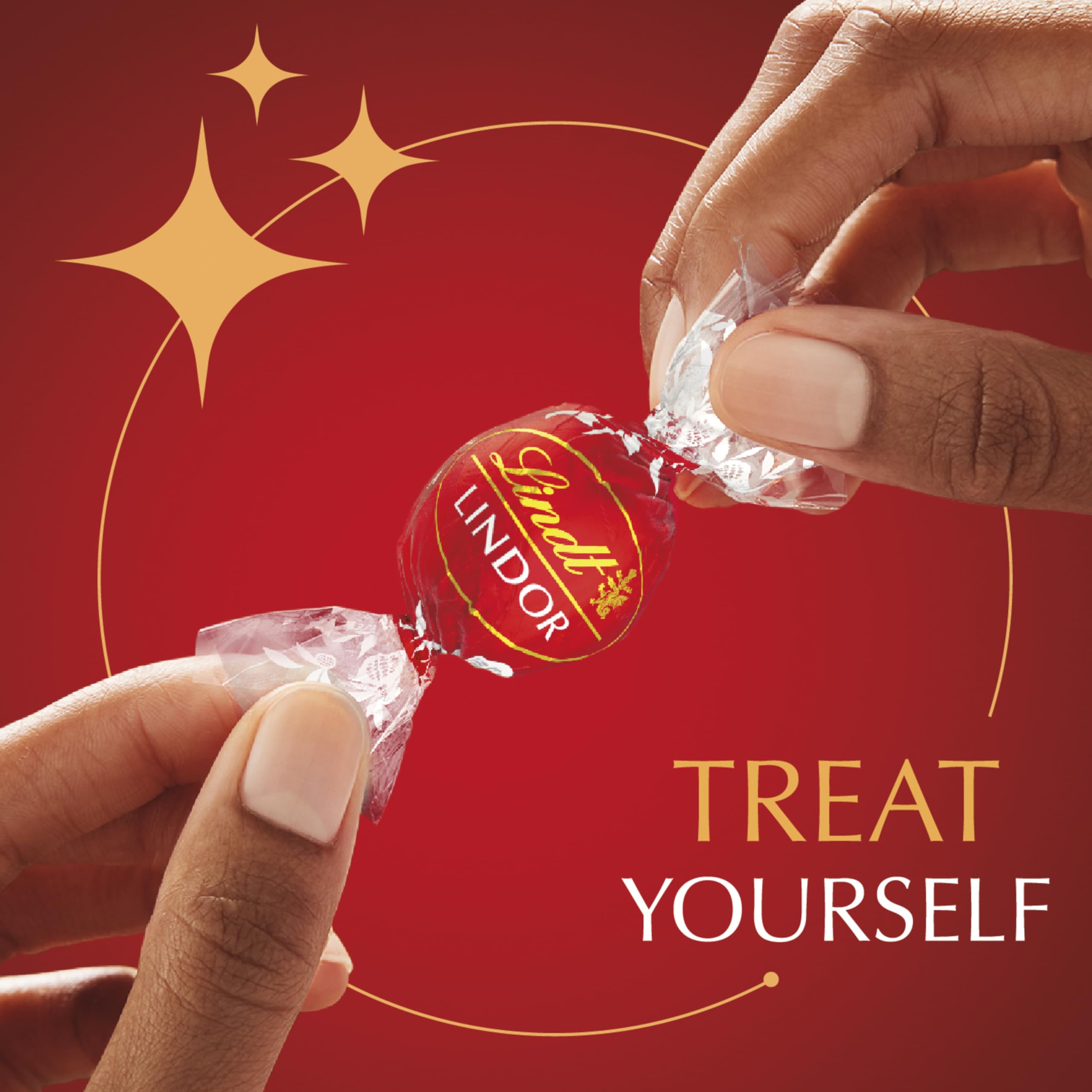 Lindt LINDOR Milk Chocolate Candy Truffles, Halloween Candy, 25.4 oz., 60 Count